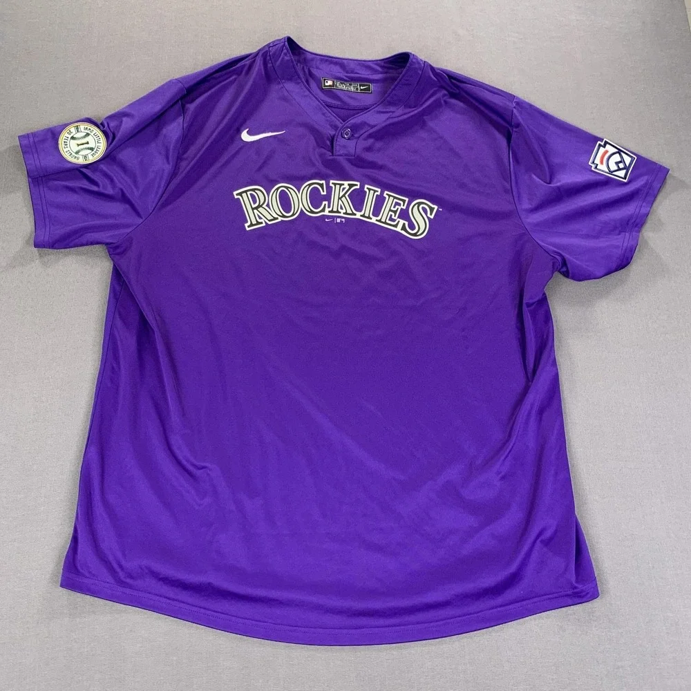 IRMO South Carolina Rockies Shirt Men XXL Purple Baseball Nike Little League Top